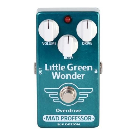 Mad Professor LITTLE GREEN WONDER Owner's Manual