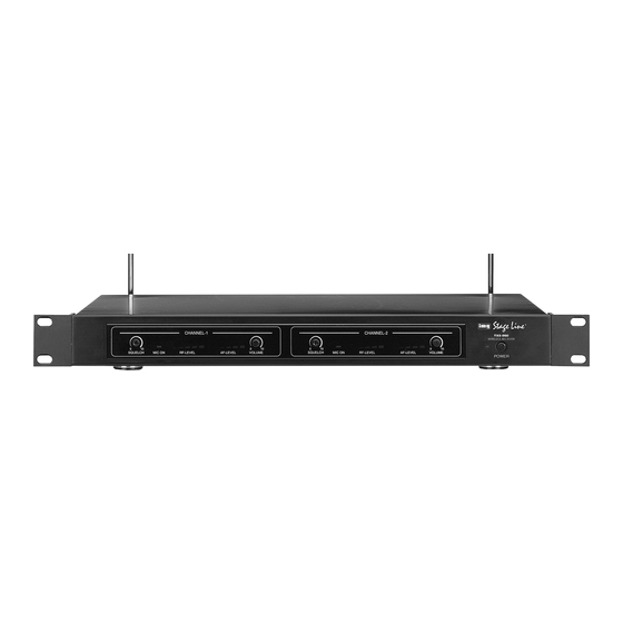 Stageline TXS-860 Instruction Manual