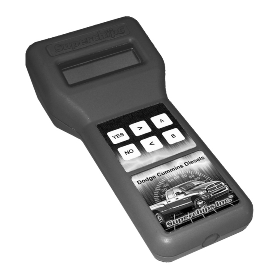 Superchips 3705 Programming Instructions Manual