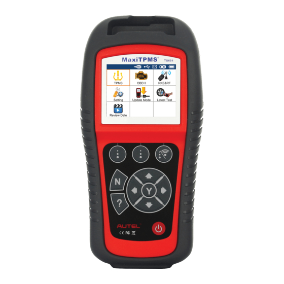 Autel MaxiTPMS TS601 Instruction Manual