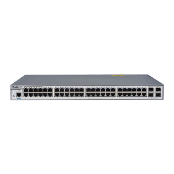 Ruijie XS-S1960-48GT4SFP-H Series Hardware  Installation And Reference Manual
