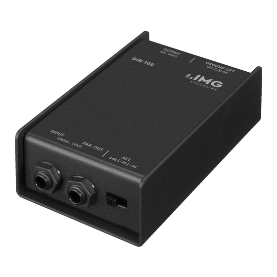 Monacor img Stage Line DIB-100 Manual