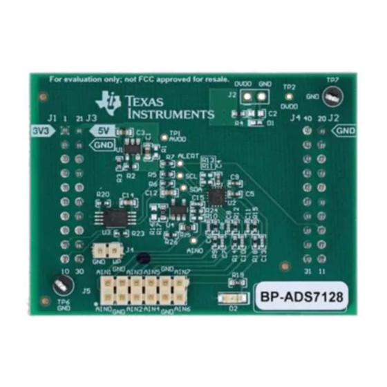 Texas Instruments BoosterPack BP-ADS7128 User Manual