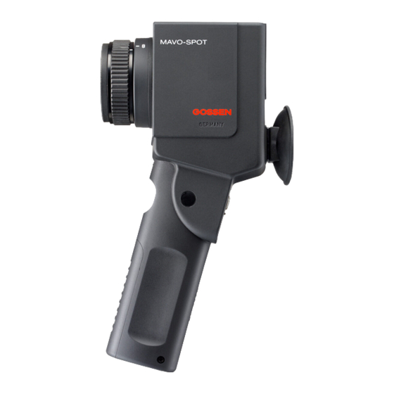 Gossen MetraWatt MAVO-SPOT Operating Instructions