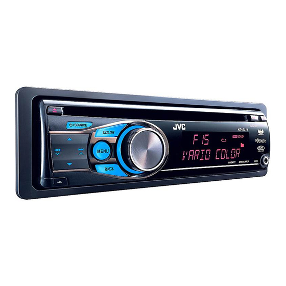 JVC KD-A315 Instructions Manual