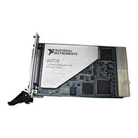 National Instruments PXI-6071E User Manual