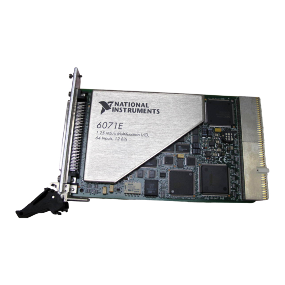 National Instruments PXI-6071E User Manual