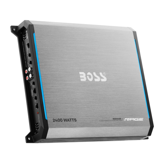 Boss Audio Systems RGD2400 User Manual