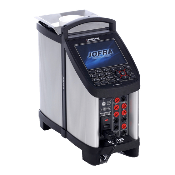 Ametek JOFRA RTC-158B Reference Manual