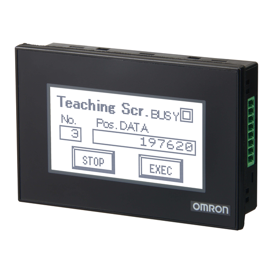 Omron NV Series Setup Manual