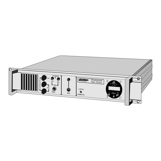 jotron TR6101 Technical Handbook And Maintenance Manual