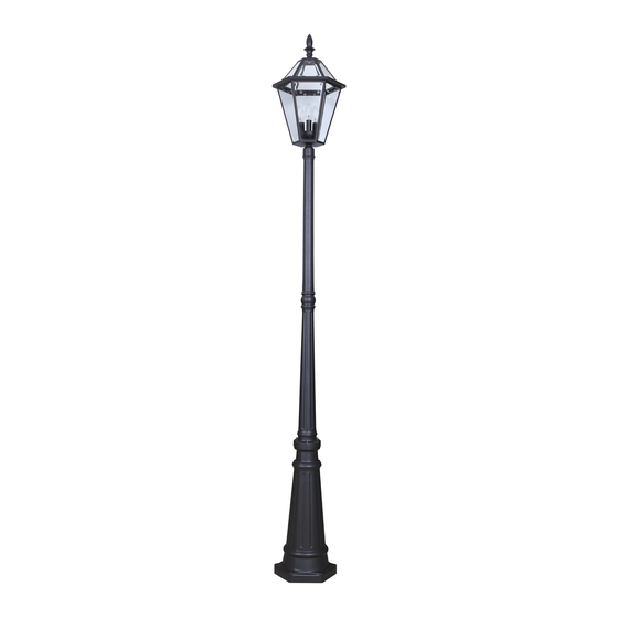 LF Portfolio 12513LE Outdoor Post Lantern Manuals