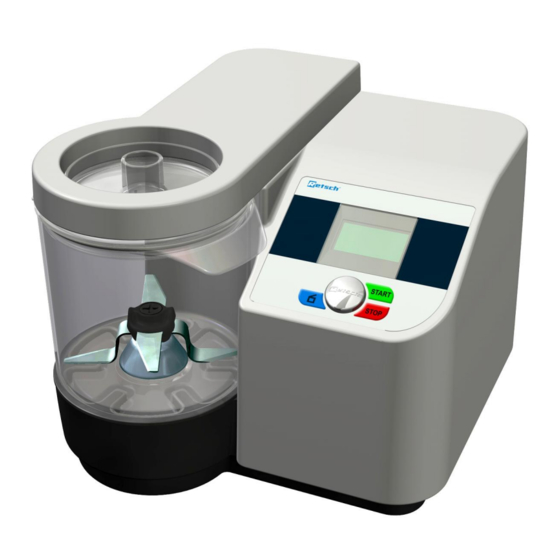 Retsch GRINDOMIX GM 300 Manual