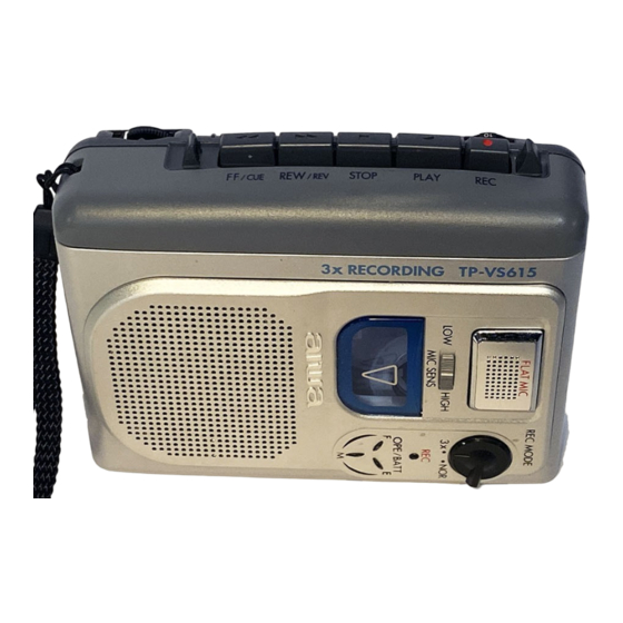 Aiwa TP-VS615 Operating Instructions Manual