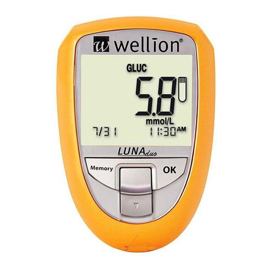 Wellion LUNA duo Manual