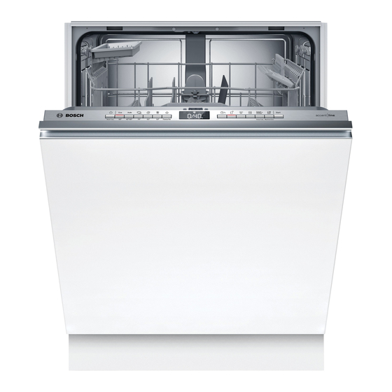 Bosch SMV4HB800E Quick Reference Manual
