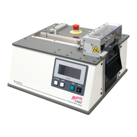 Kinematic Matrix 2360 Manuals