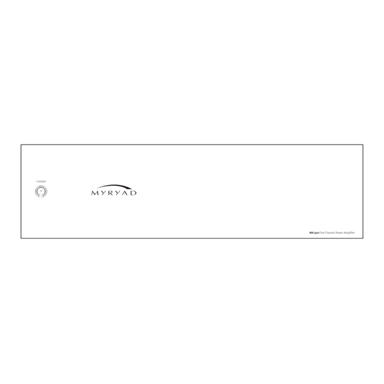 Myryad MA500 Owner's Manual