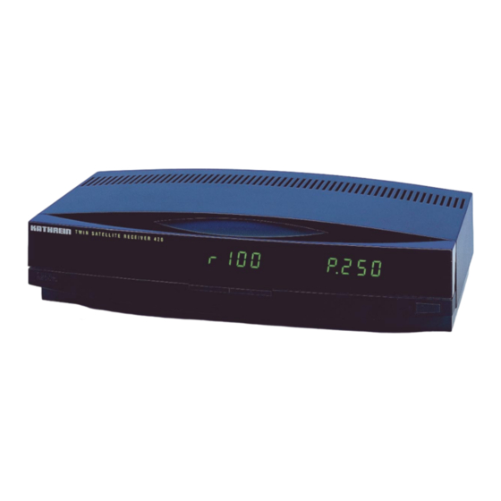 Kathrein UFD 420 Operating Manual