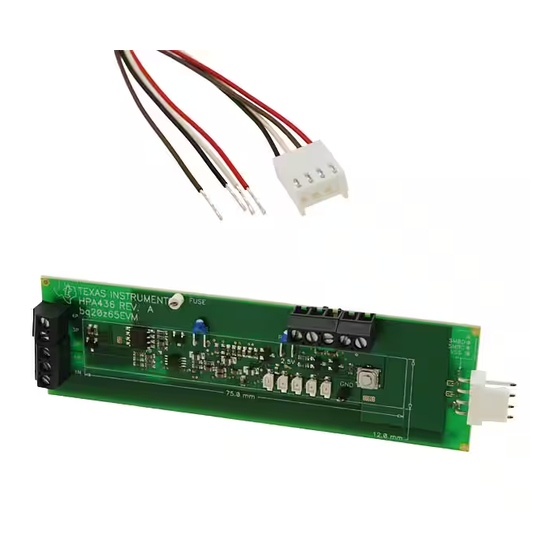 Texas Instruments bq20z95EVM-001 Manuals