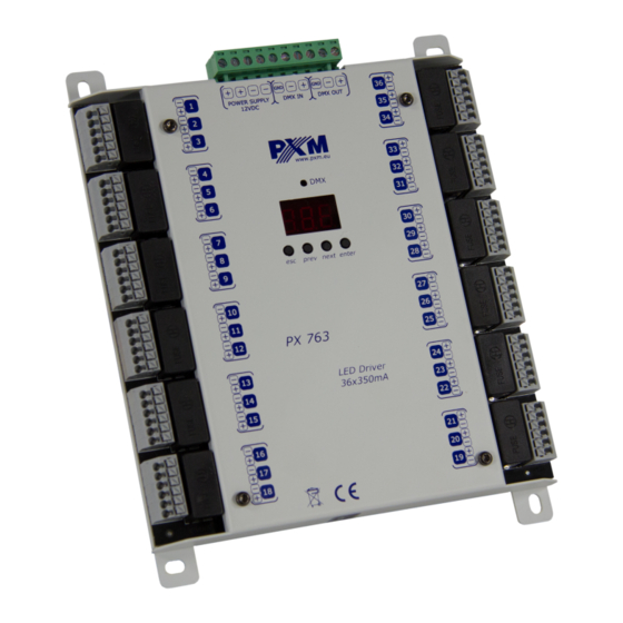 PXM PX763 Manuals