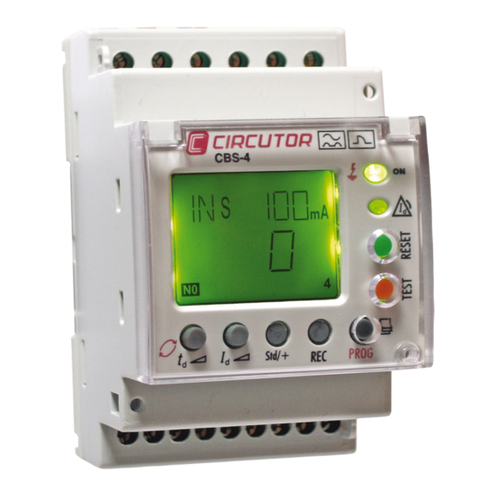 Circutor CBS-4 Series Instruction Manual
