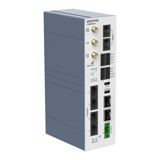 Westermo Merlin 4600 Series User Manual