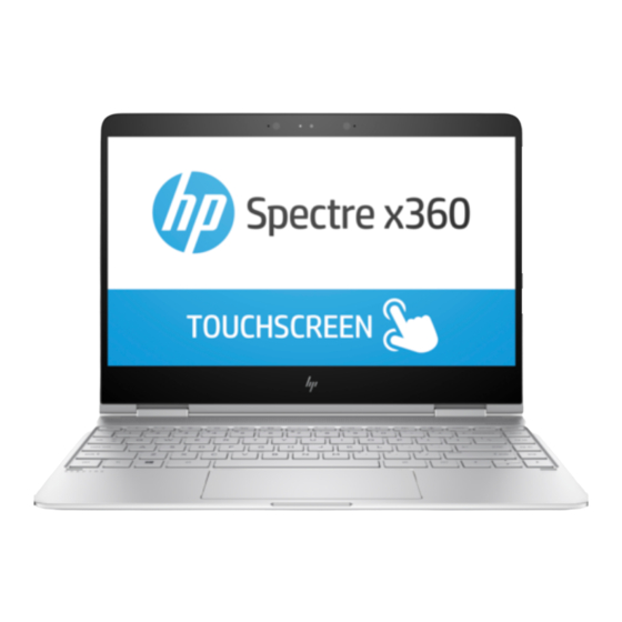 HP Spectre x360 Convertible 13-w000 Manuals