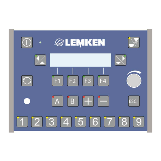 LEMKEN Ecospray Sirius 10 Operating Instructions Manual