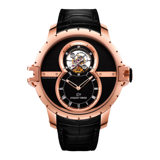 Jaquet Droz TOURBILLON SW Manuals