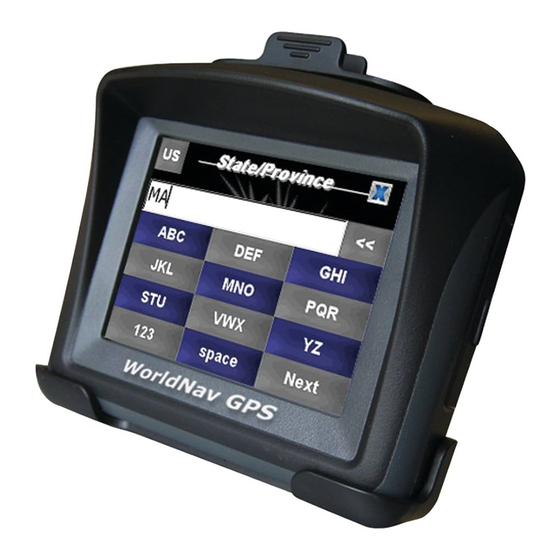TeleType GPS WorldNav 3500 Manuals