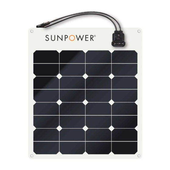 SunPower SPR-E-Flex-50 Safety And Installation Instructions