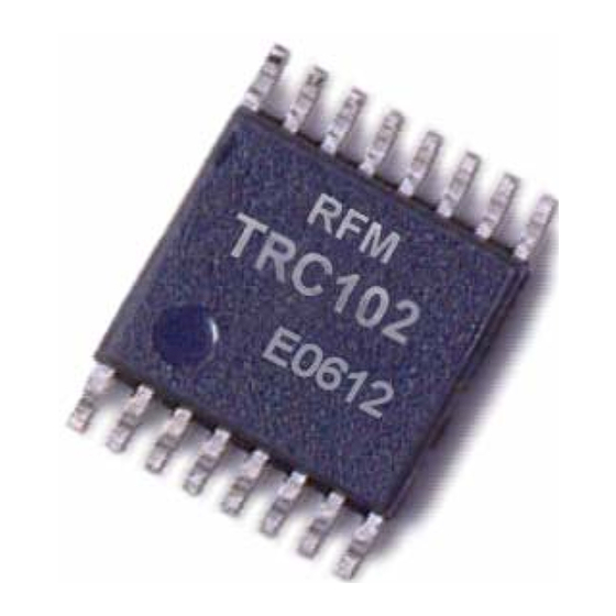 RFM TRC102 Manual