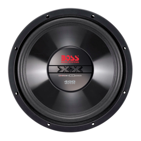 Boss Audio Systems Chaos EXXTREME CX8 User Manual