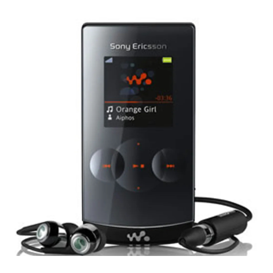 Sony Ericsson W980 Walkman User Manual