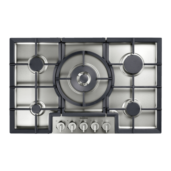 Gaggenau CG 280 Instruction Manual