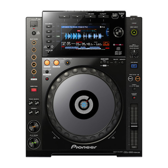 Pioneer CDJ-900 Connection Manual