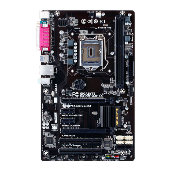 Gigabyte GA-P85-D3T User Manual