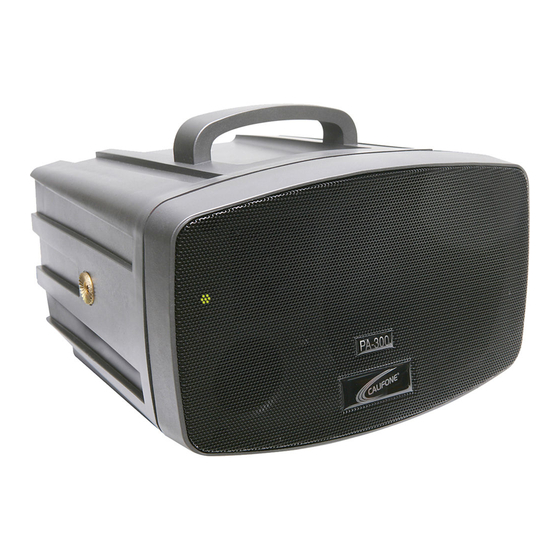 Califone PresentationPro PA300 Plus Specifications
