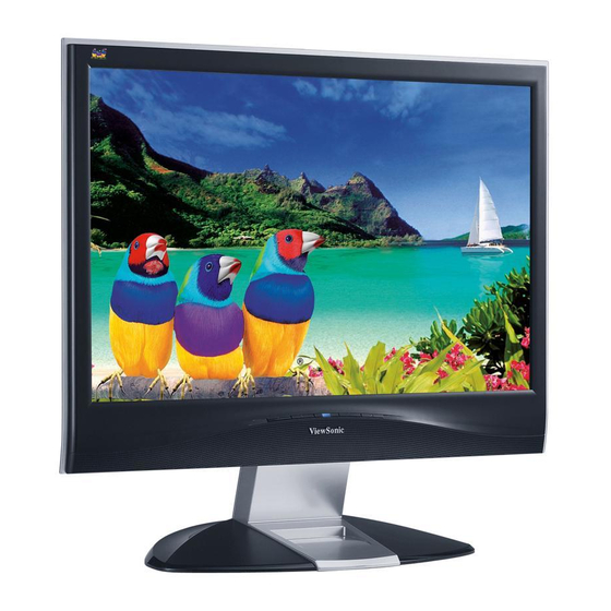 ViewSonic VX2035wm User Manual