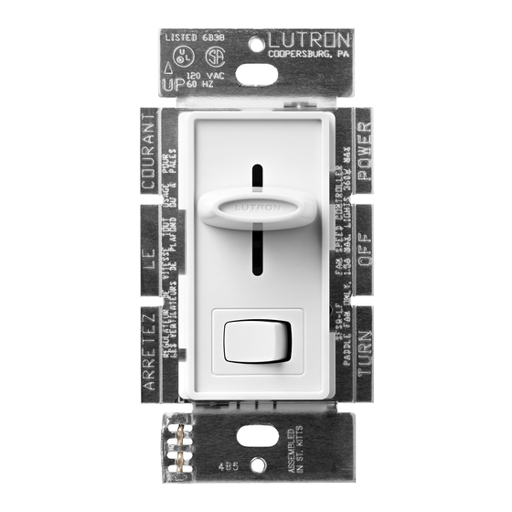 Lutron Electronics FS-SE Quick Start Manual