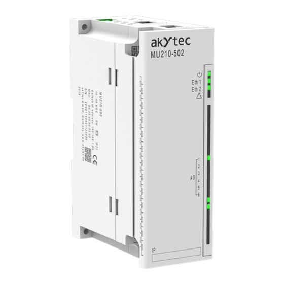 Akytec MU210-502 User Manual