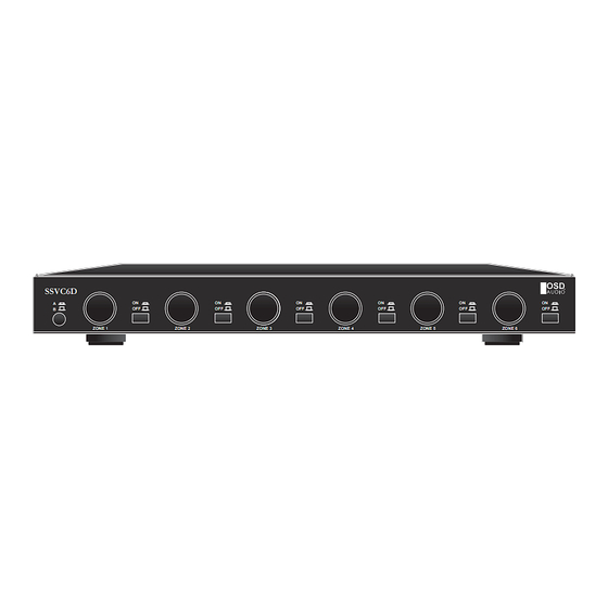 OSD Audio SSVC6D User Manual