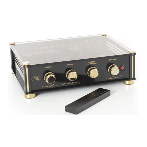 Audio Valve Eklipse Owner's Manual