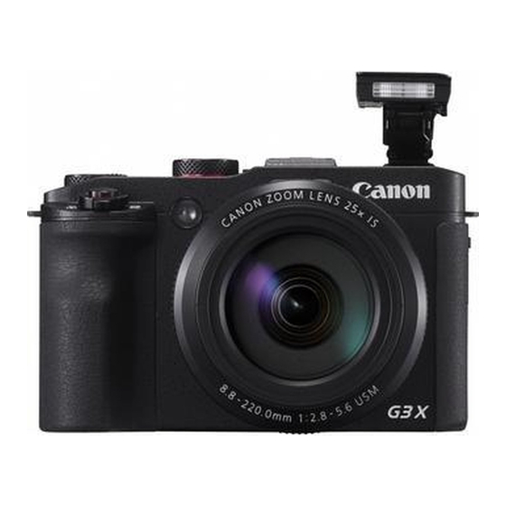 Canon PowerShot G3 X Getting Started