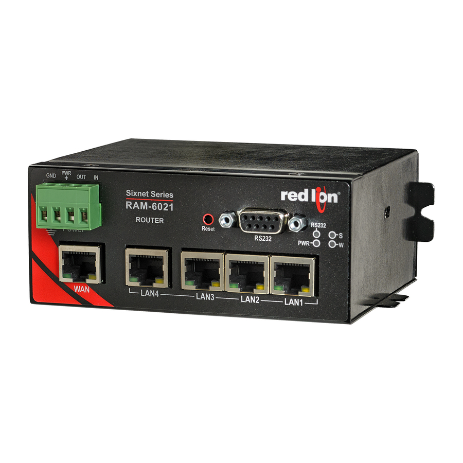 red lion RAM-6021 Hardware And Installation Manual