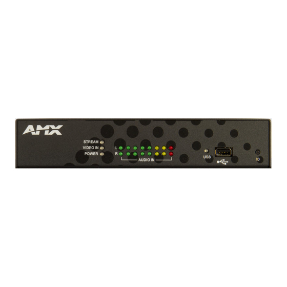 AMX NMX-ENC-1105 Quick Start Manual
