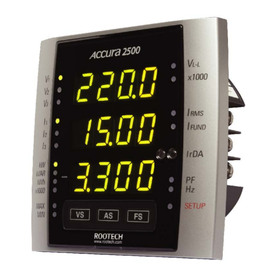 ROOTECH ACCURA 2500 User Manual