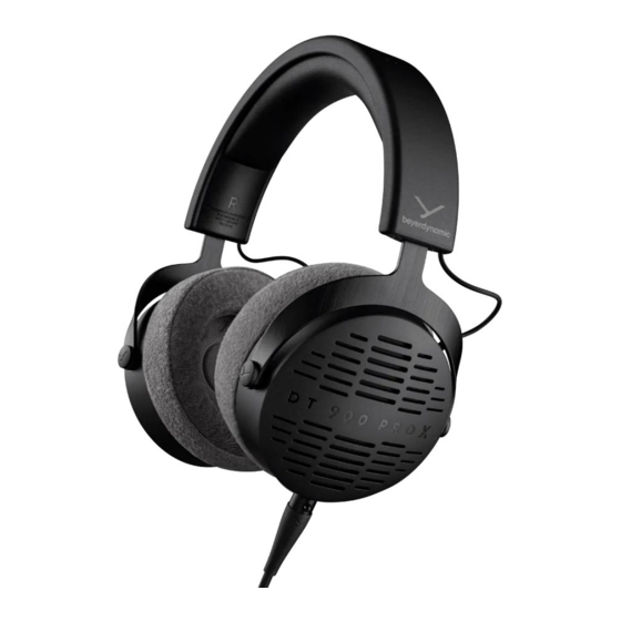 Beyerdynamic PRO X Series Instructions