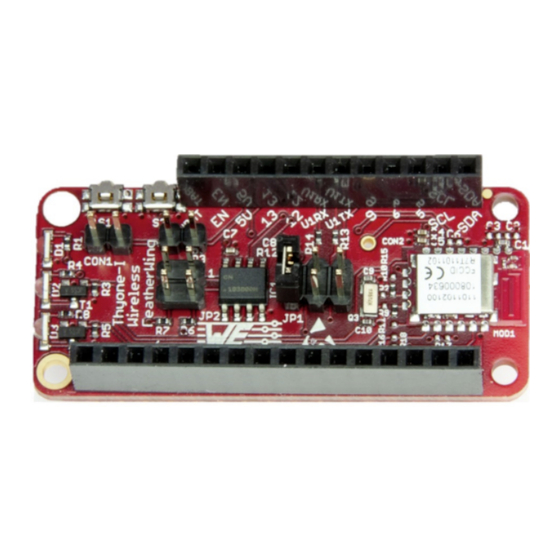 Wurth Elektronik SensorBLE FeatherWing Kit User Manual